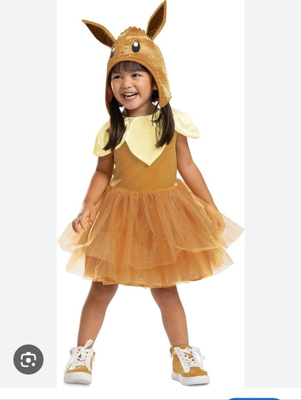 Eevee Tutu Toddler Dress Pokemon Brown Dress Up Halloween Child Girls Costume